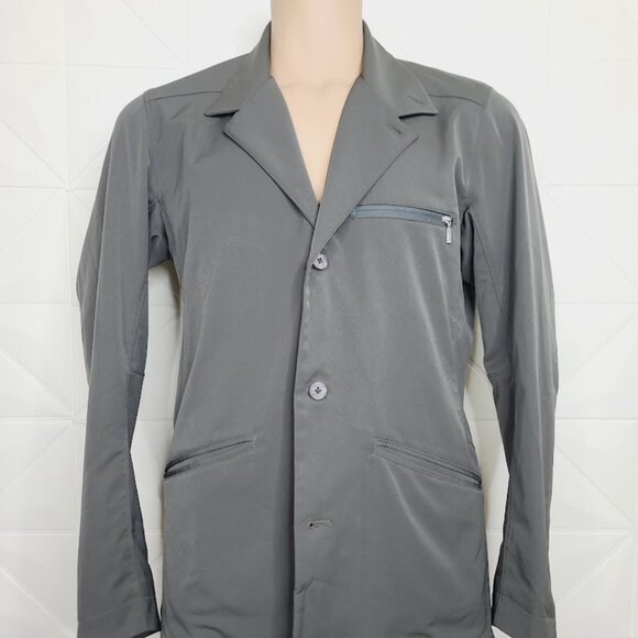 Nau Men's Gray Long Sleeve Single Breast Button-Front Blazer Jacket Size L - Picture 2 of 7